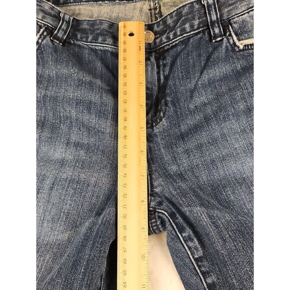 MK Michael Kors Womens size 10 Tapered Leg Mid Rise Stretch Jeans Dark Blue - Picture 4 of 10